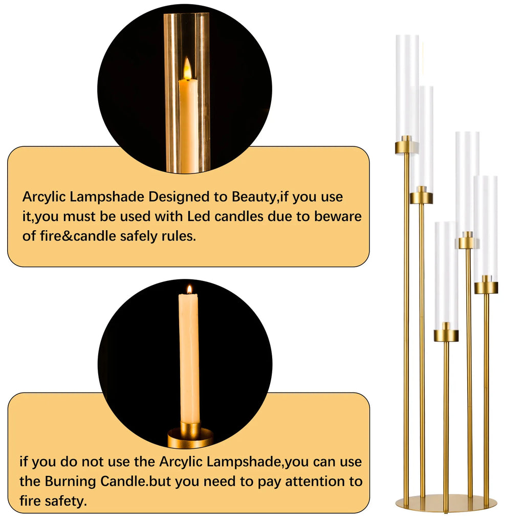 Gold Floor Candelabra