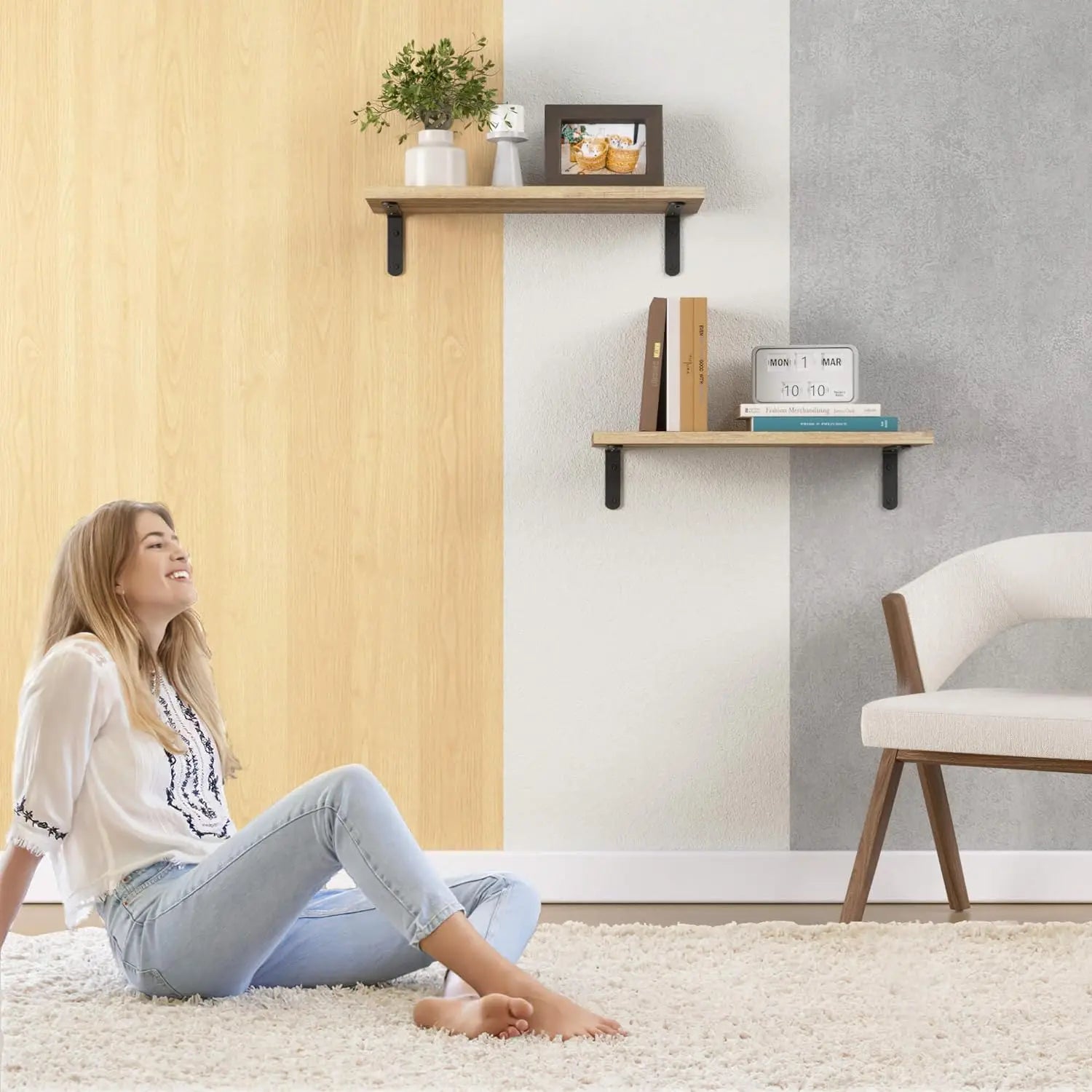 Floating Wall Shelf Set