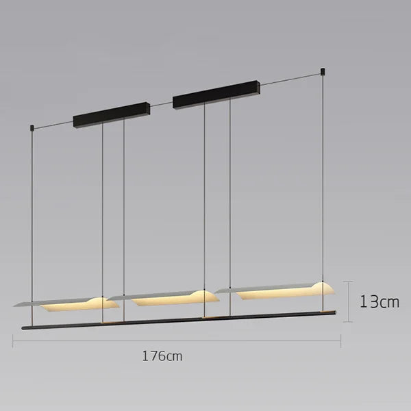 Wabi-Sabi Acrylic Linear Pendant Light