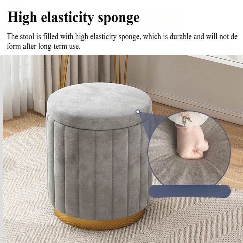 Wooden Vanity Stool