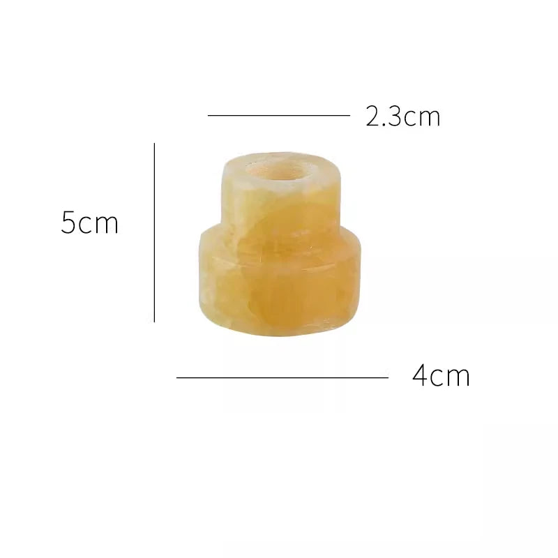 Vintage Travertine Candle Holder