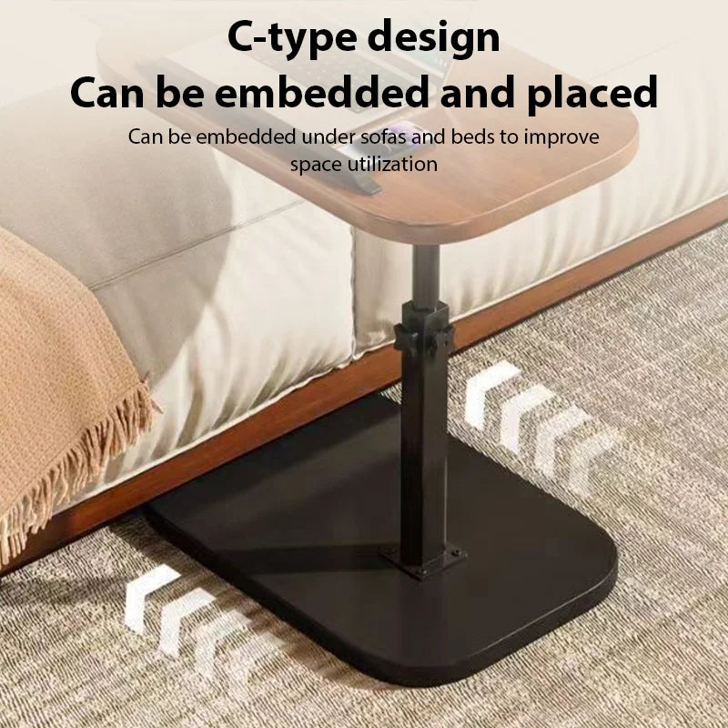 C-Shaped Sofa Side Table