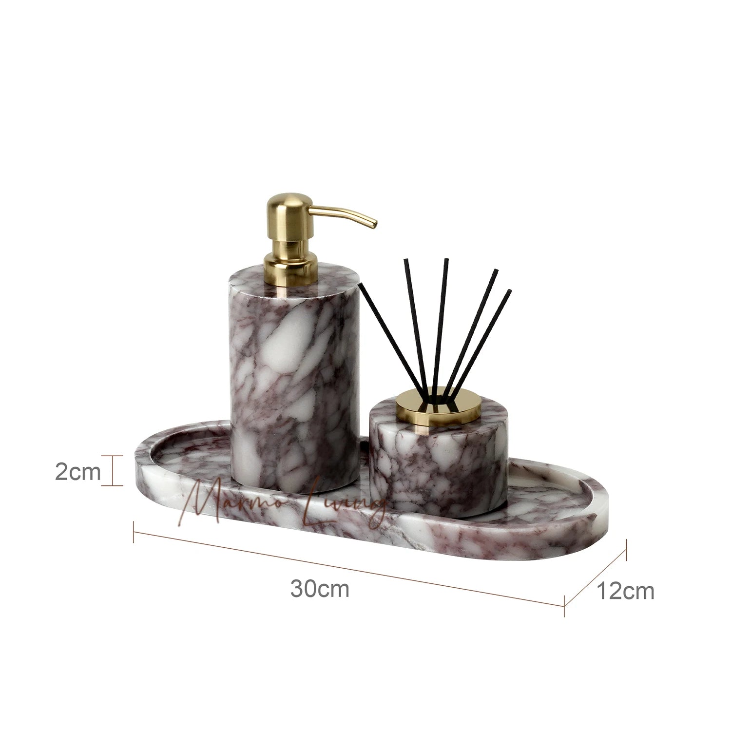 Calacatta Viola Bath Set