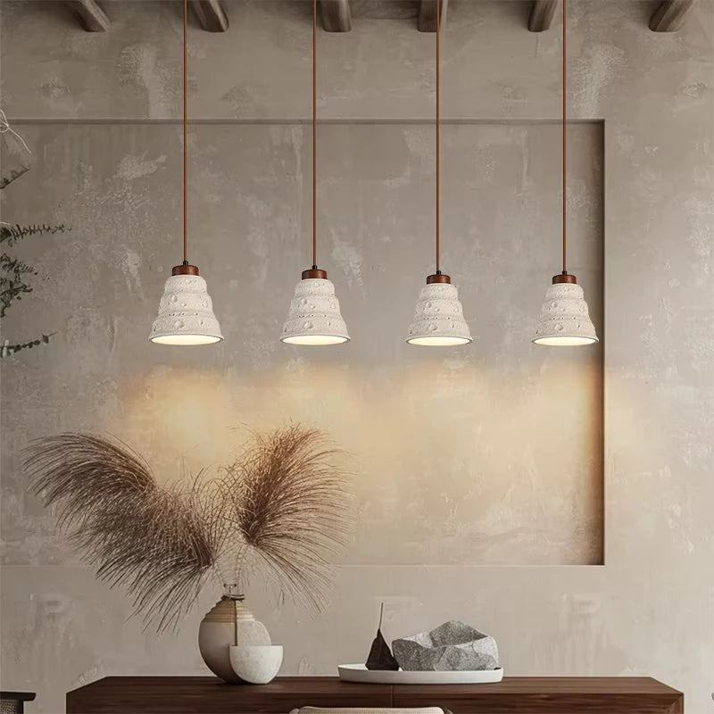 Wabi-Sabi Cement Pendant Chandelier