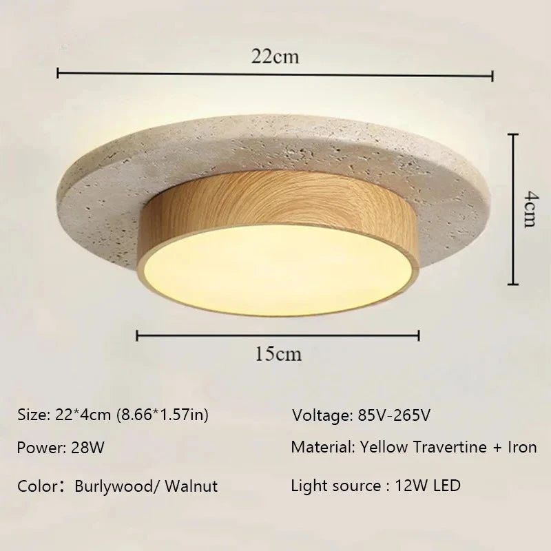 Wabi-Sabi Stone Ceiling Light