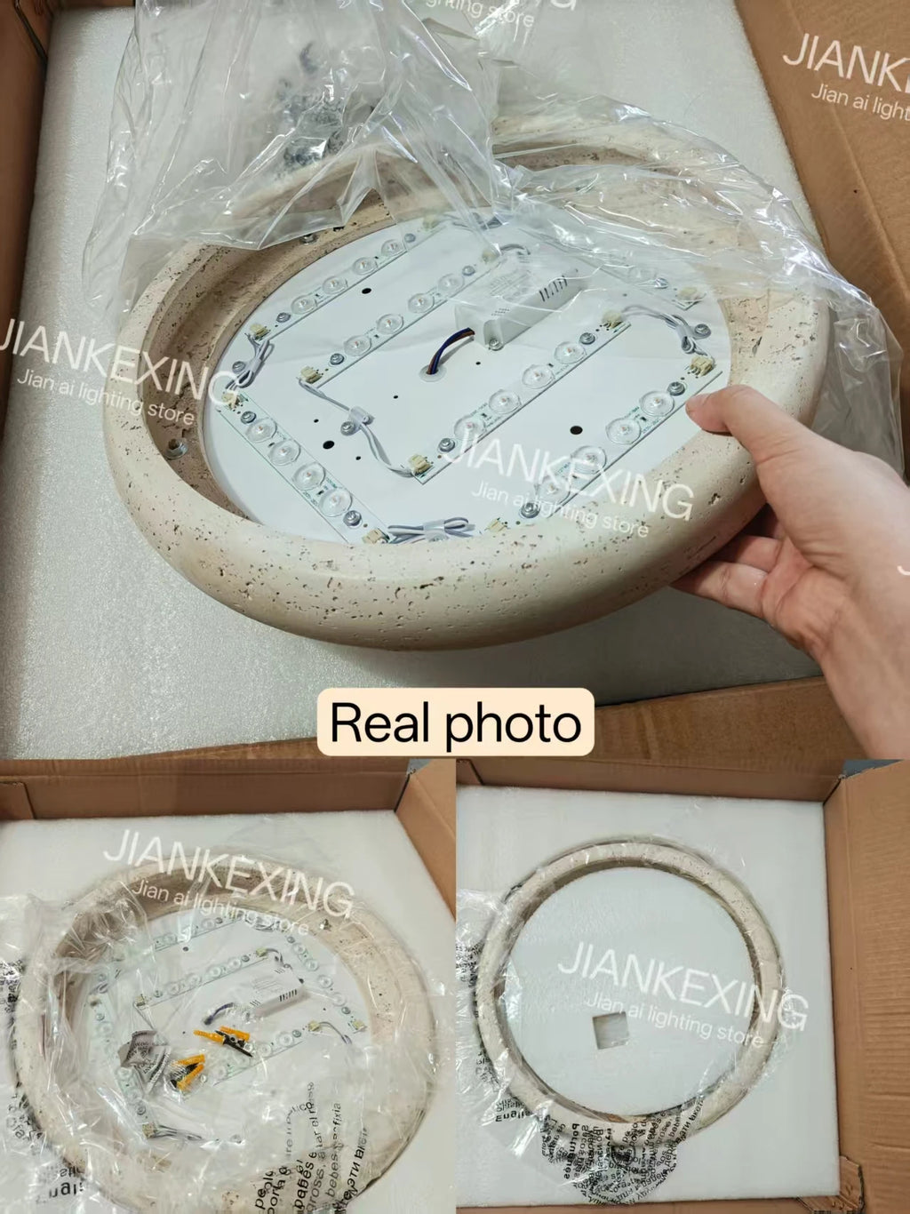 Wabi-Sabi Stone Pendant Lamp