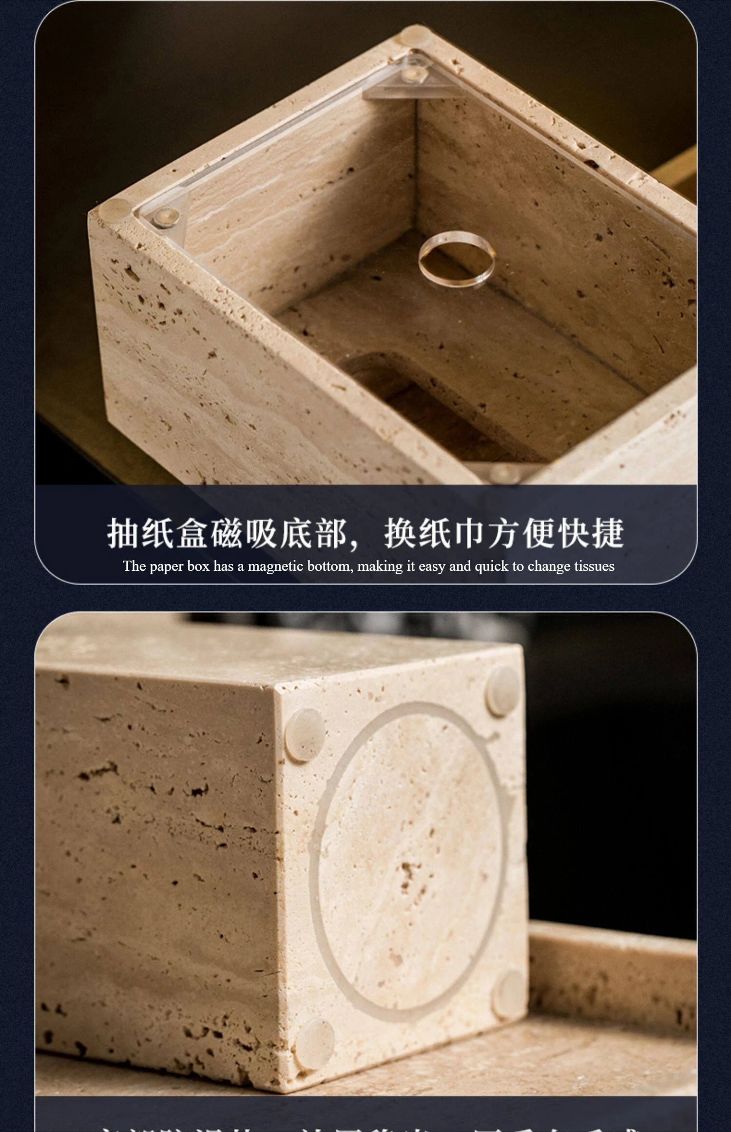 Wabi-Sabi Travertine Bath Set