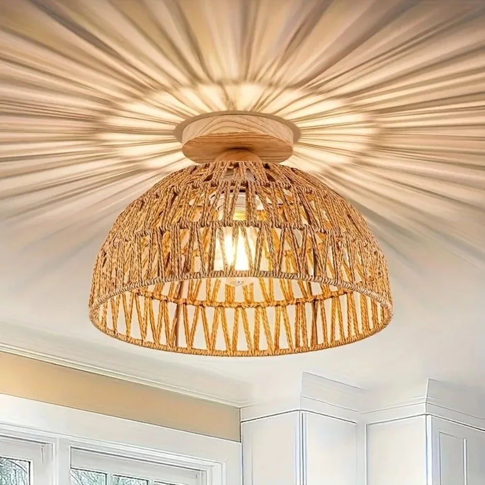 Wabi-Sabi Bamboo Ceiling Light