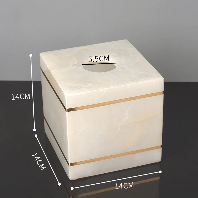 White Onyx Bathroom Set