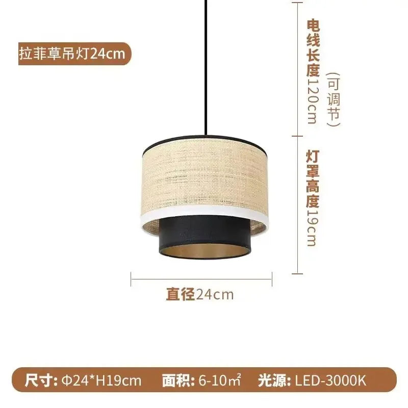 Wabi-Sabi Fabric Pendant Chandelier