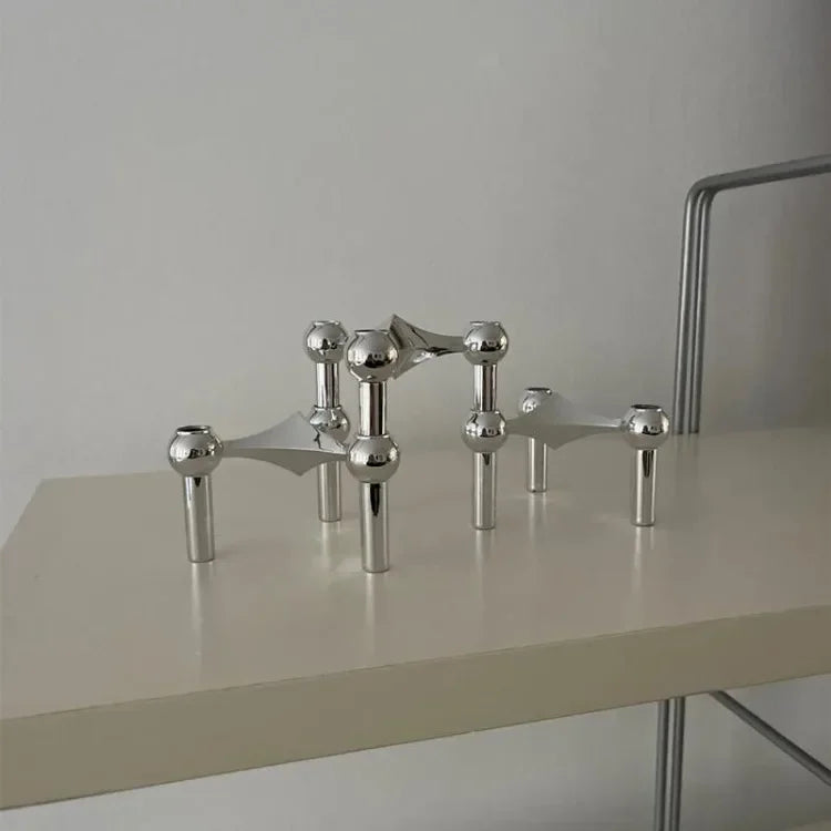 Molecular Metal Candle Holder