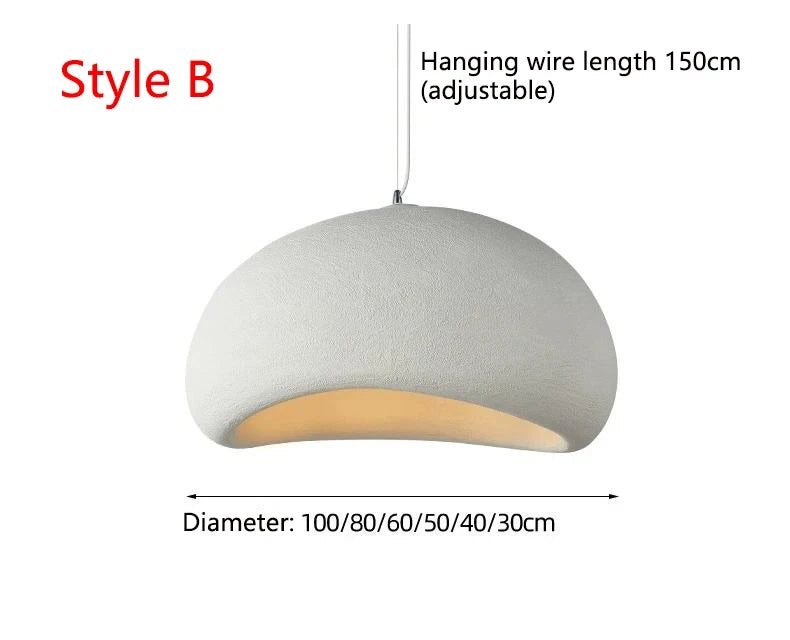Wabi-Sabi Cement Pendant Chandelier