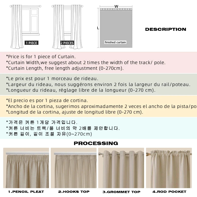 Japandi Cotton-Linen Sheer Curtains