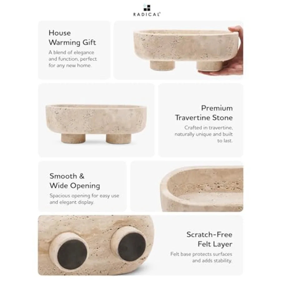 Travertine Decorative Bowl