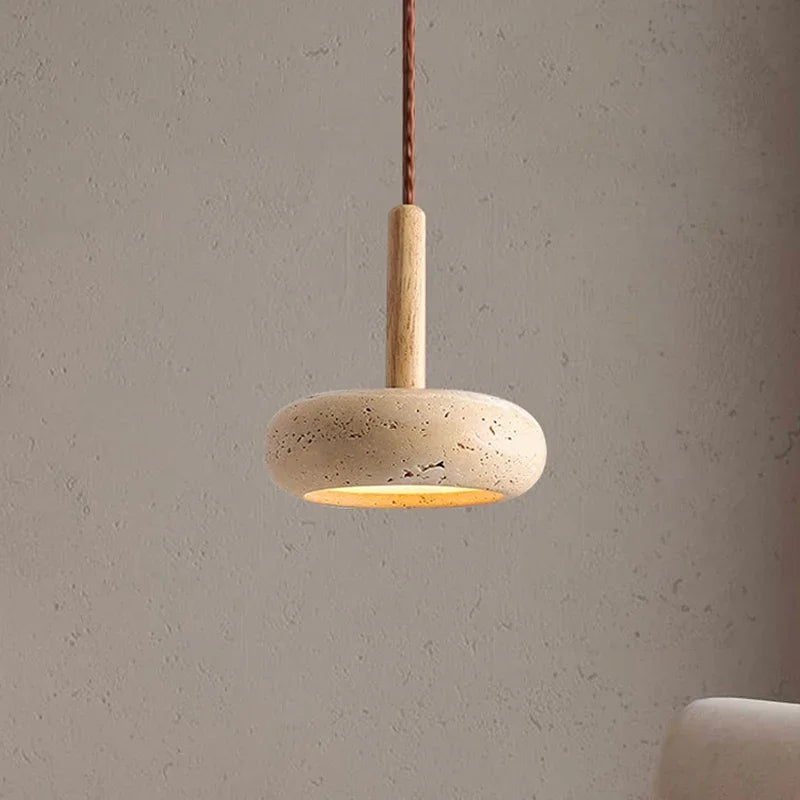 Wabi-Sabi Stone Pendant Lamp