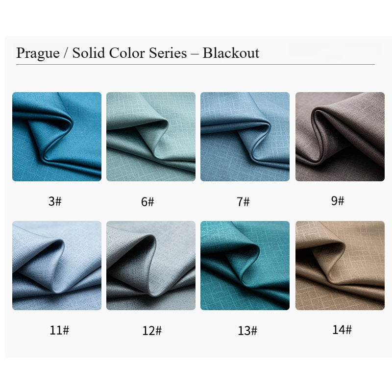 Modern Linen Blackout Curtains