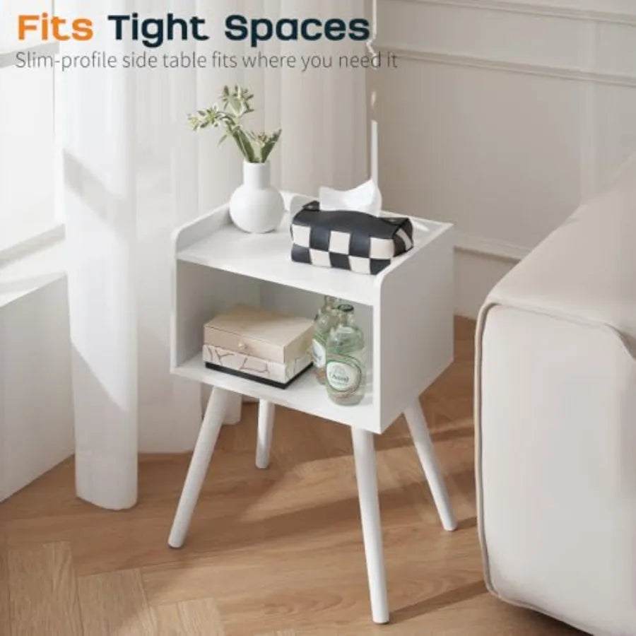 Slim Side Table Nightstand