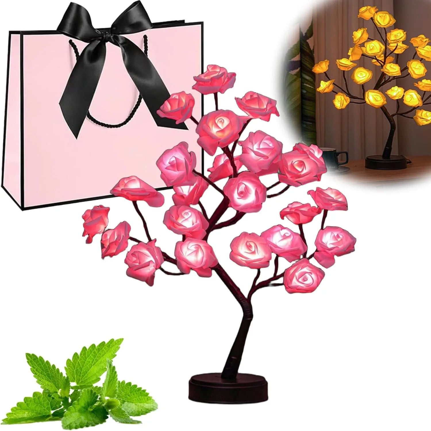 Color-Changing Rose Tree Lamp