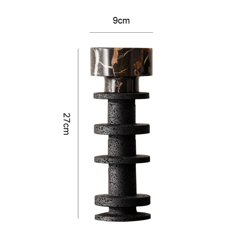 Luxury Travertine Candlestick