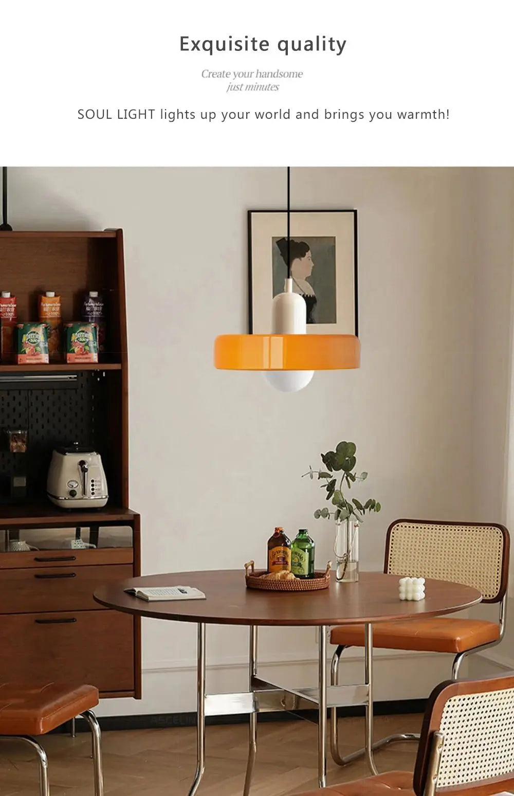 Bauhaus Glass Chandelier