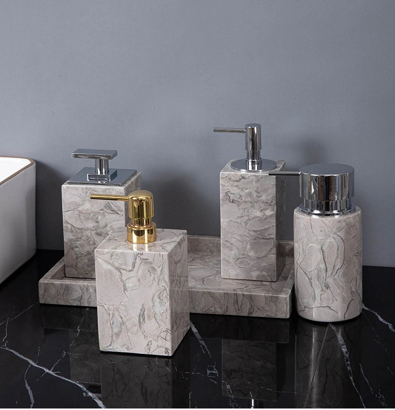 Elegant Marble Bathroom Set