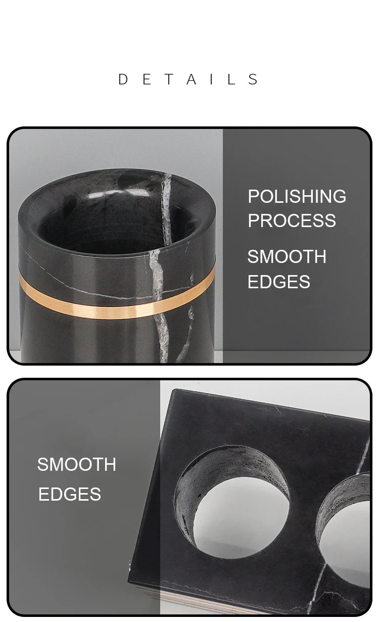 Nero Marquina Bathroom Set