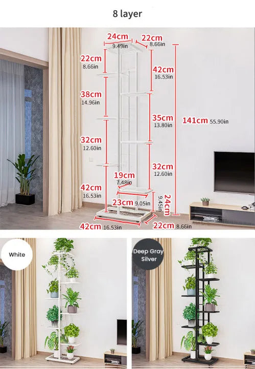 Tiered Iron Plant Stand