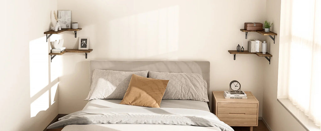 Floating Corner Wall Shelf