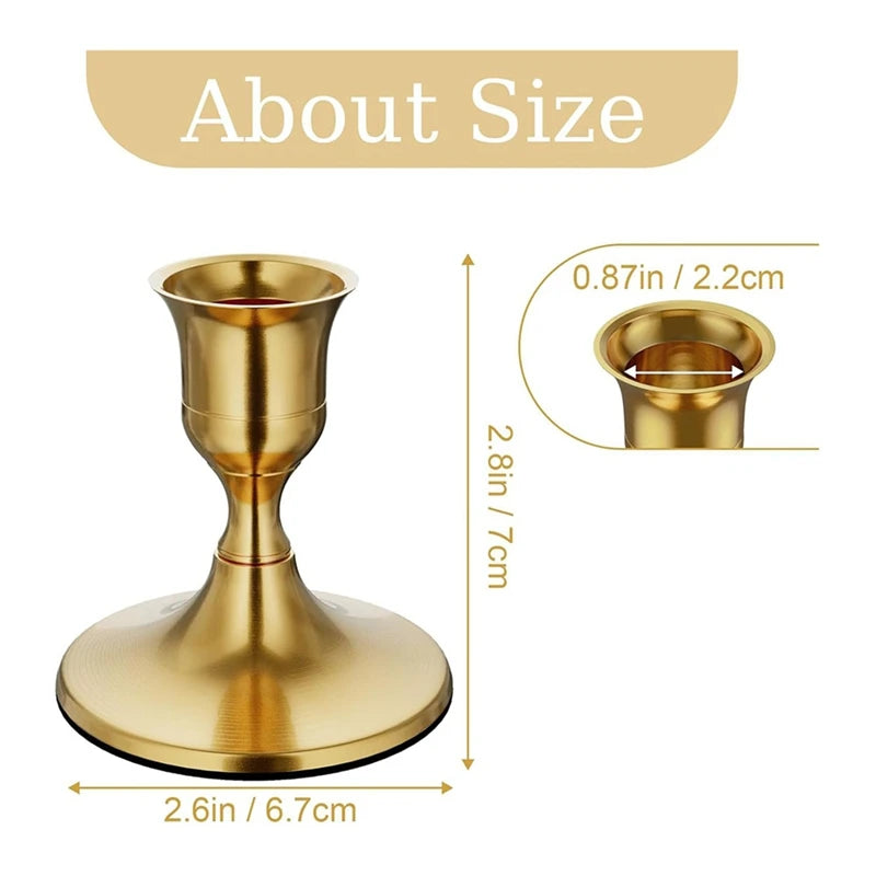 Vintage Brass Candlestick (12-Piece Set)