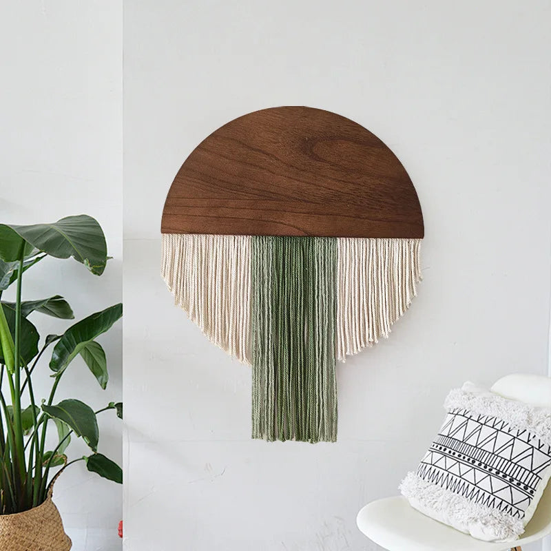 Boho Half-circle Woven Wall Hanging