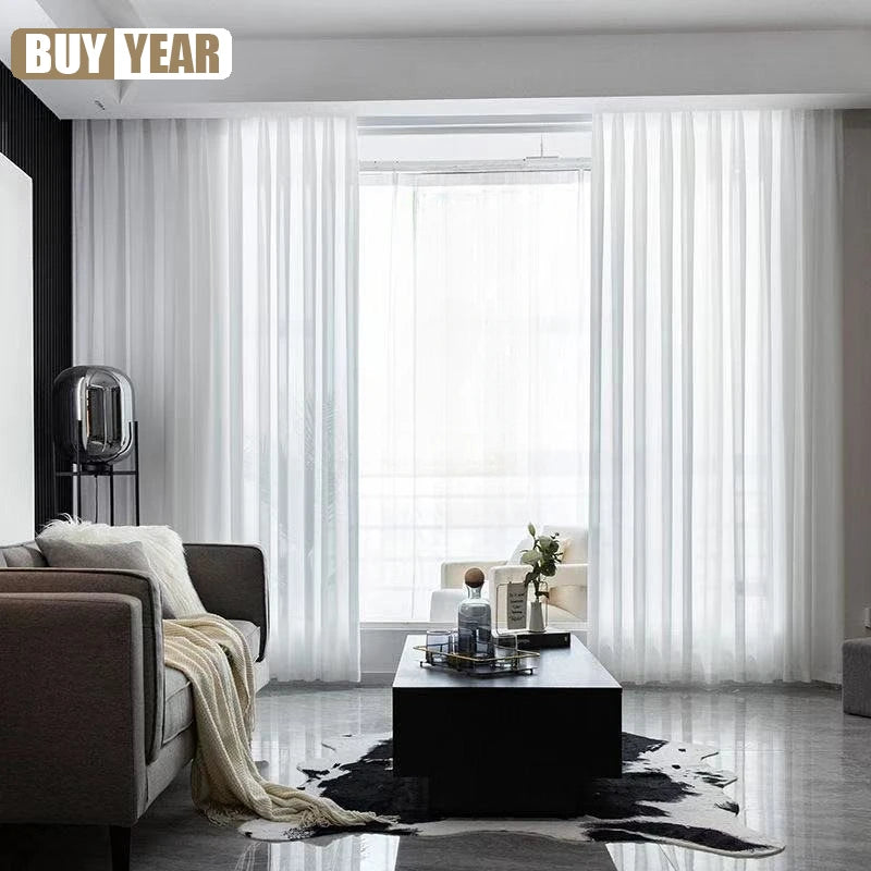Modern Tulle Sheer Curtains