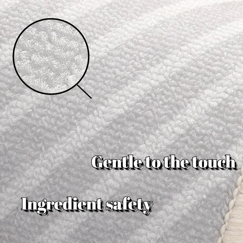 Abstract Washable Area Rug