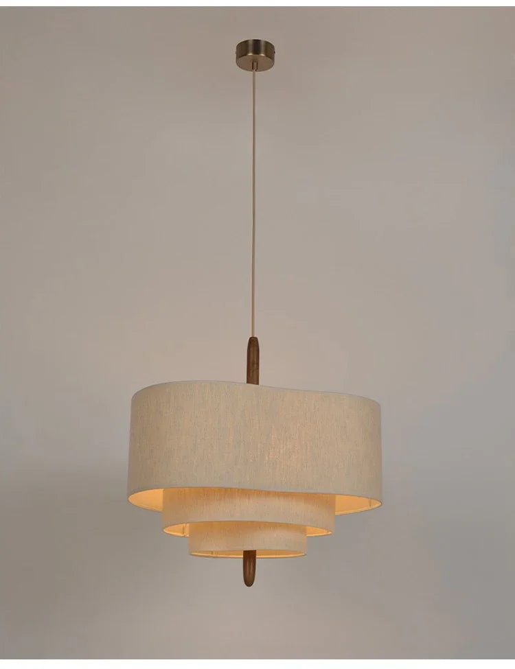 Wabi-Sabi Fabric Pendant Chandelier