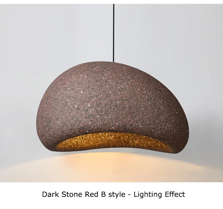 Wabi-Sabi Stone Pendant Chandelier
