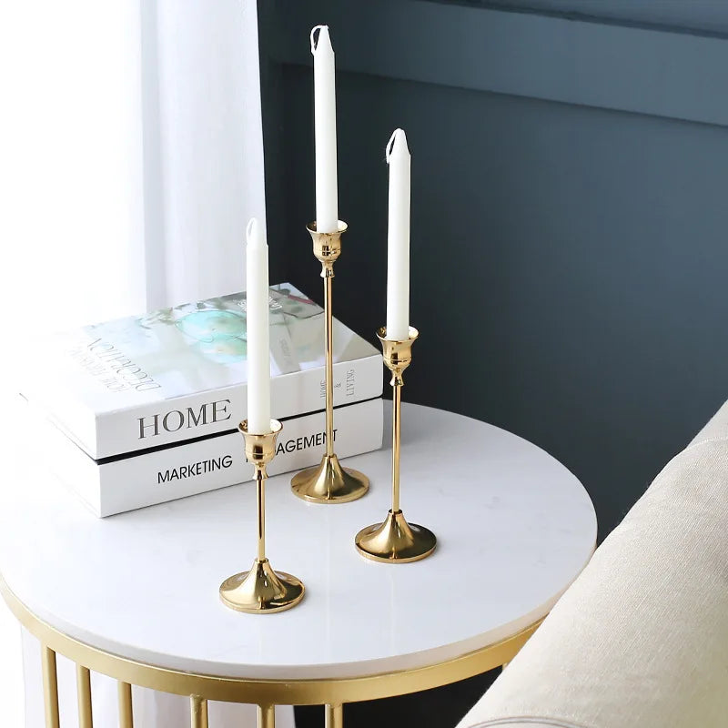 Brass Candlestick (3-Piece Set)