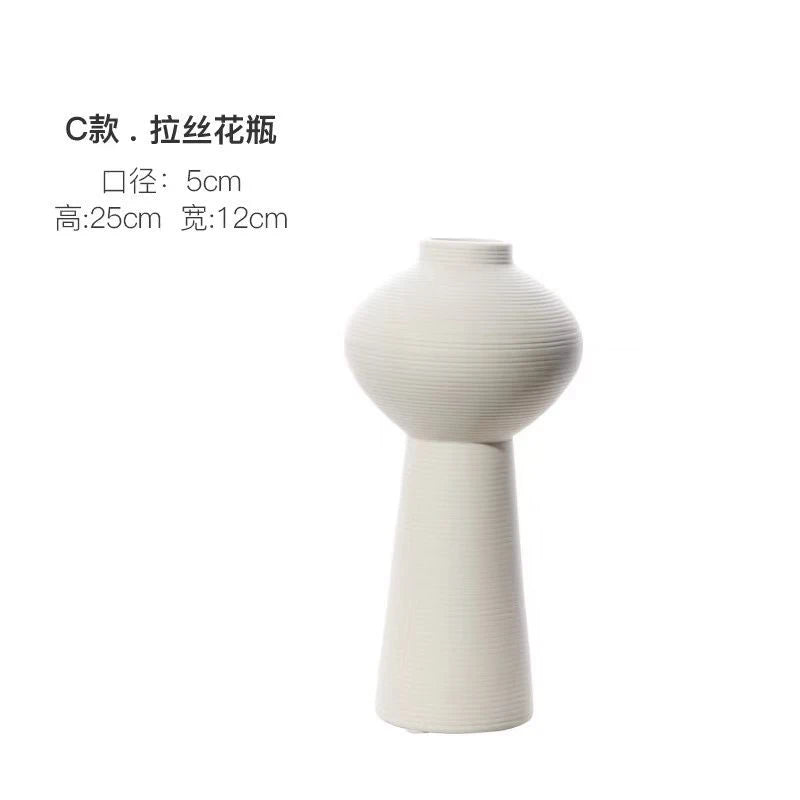 Hand-Drawn Zen Art Vase