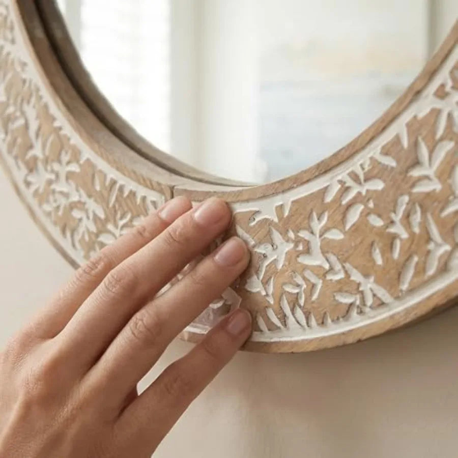 Farmhouse Round Wall Mirror