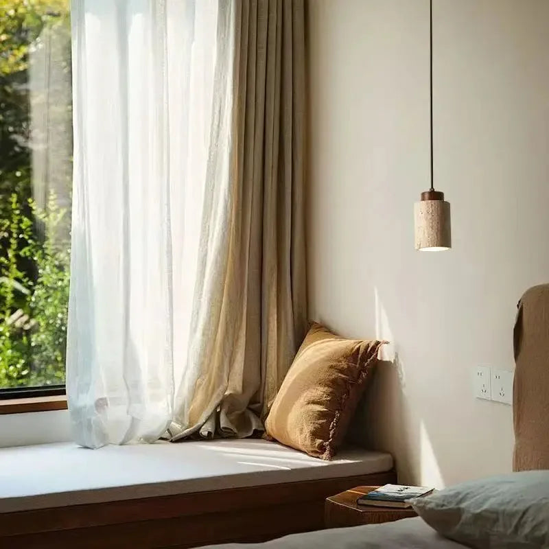 Japanese Wooden Pendant Lamp