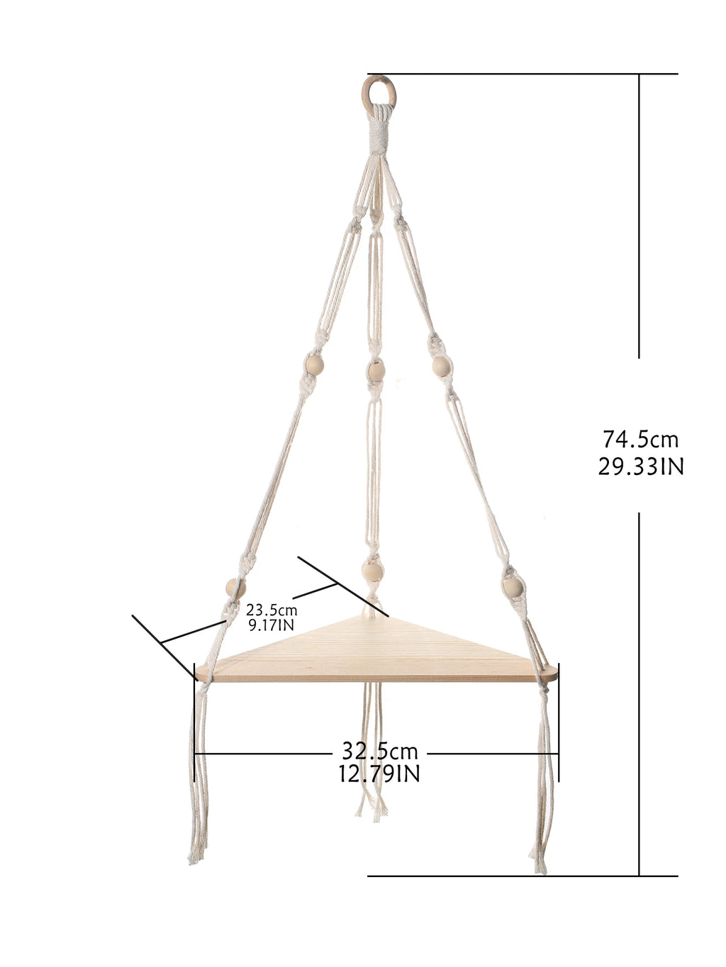 Floating Corner Wall Shelf