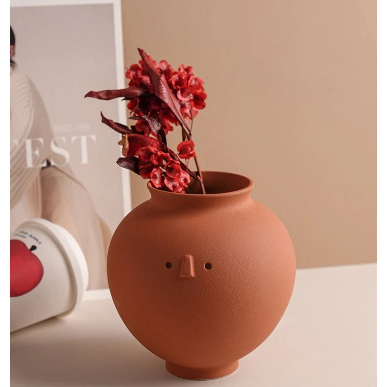 Sculptural Wabi-Sabi Art Vase