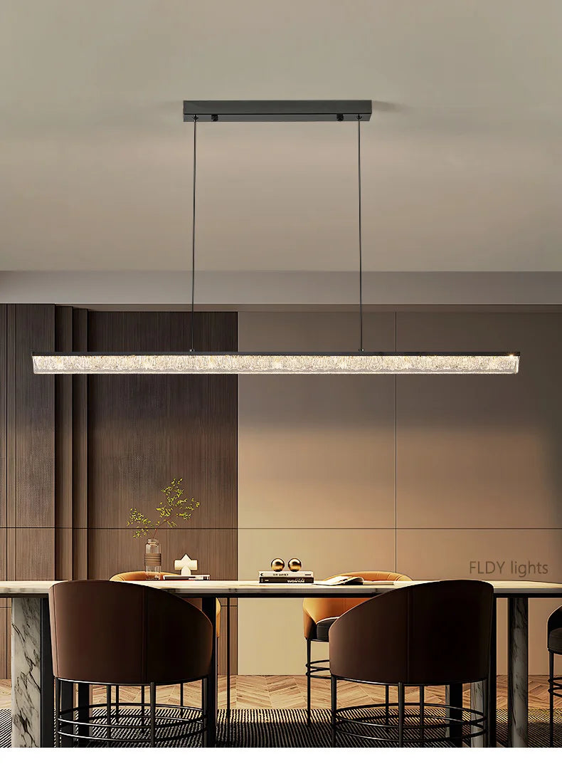 Nordic Glass Linear Pendant Light