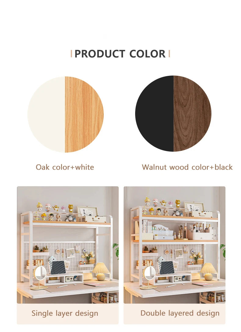 Wood Grid Bookshelf