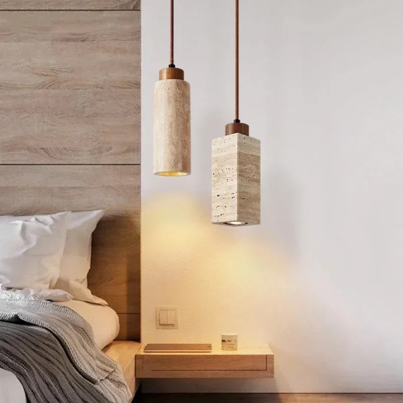 Wabi-Sabi Stone Pendant Chandelier