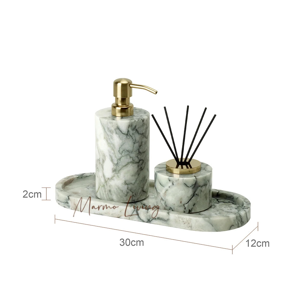 Emerald Marble Bathroom Set