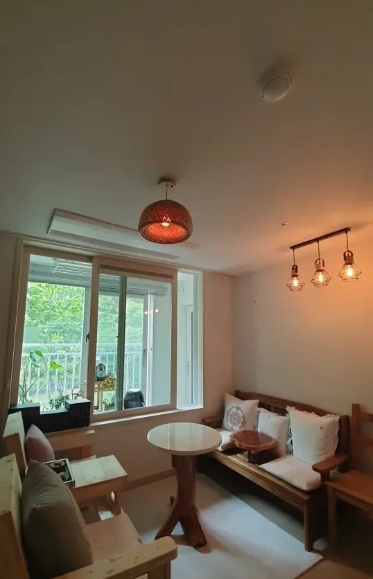 Retro Rattan Pendant Chandelier