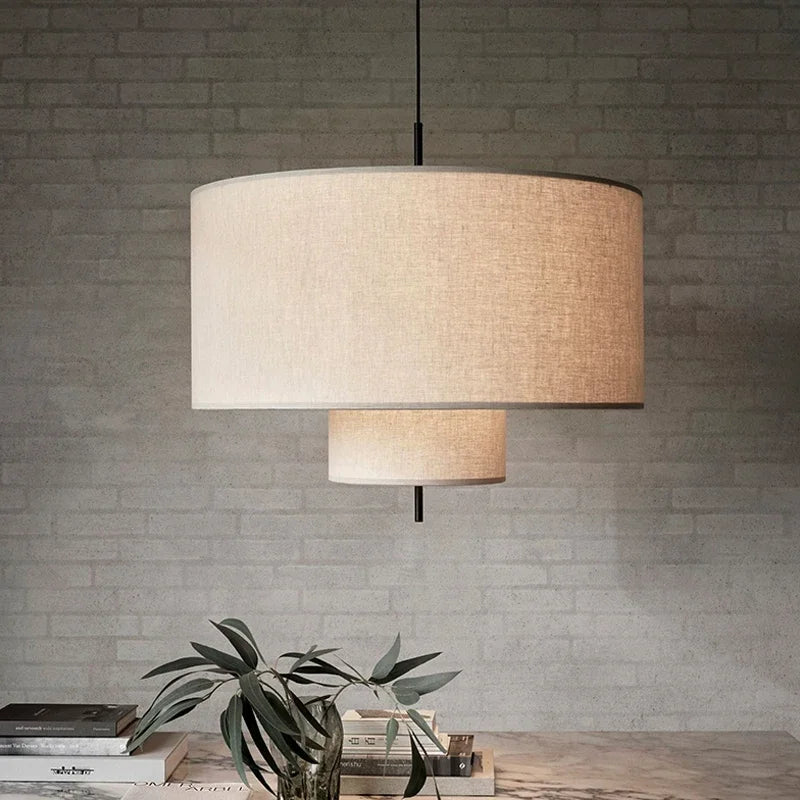 Wabi-Sabi Fabric Pendant Chandelier
