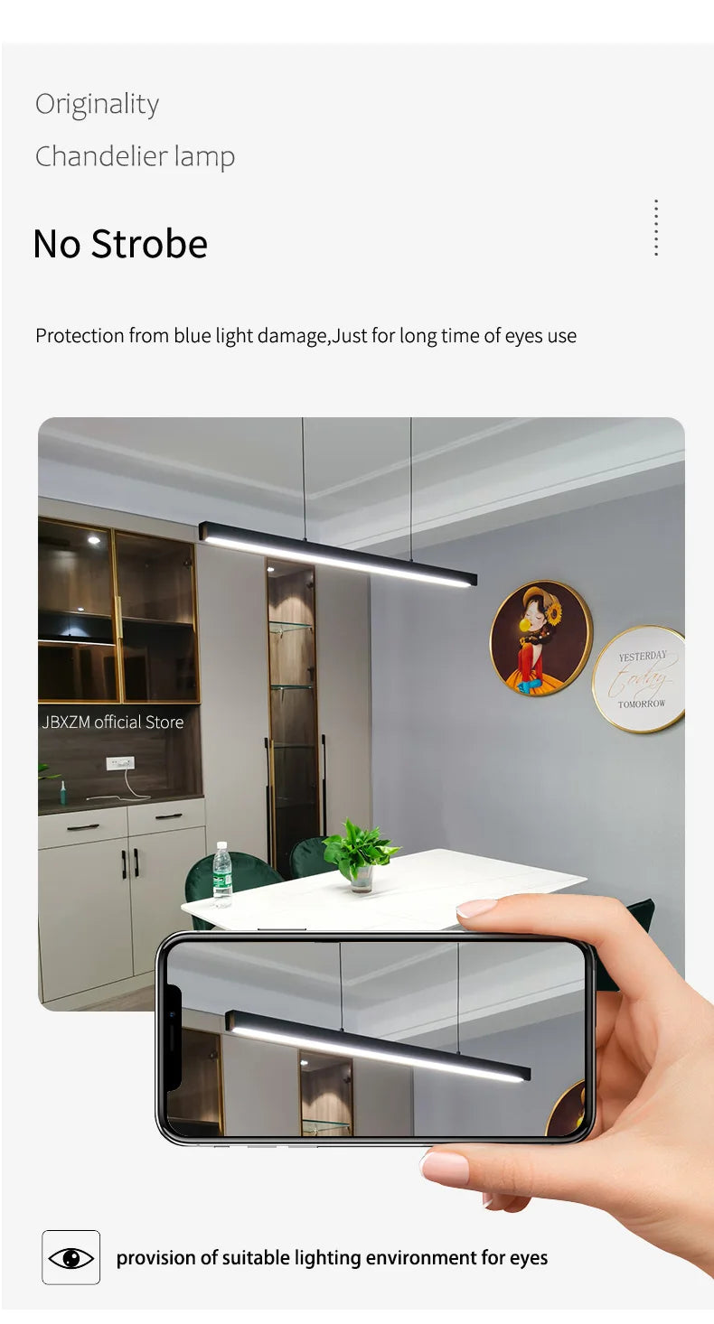 Modern Acrylic Linear Pendant Light