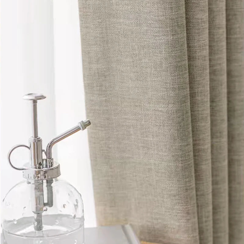 Modern Linen Blackout Curtains
