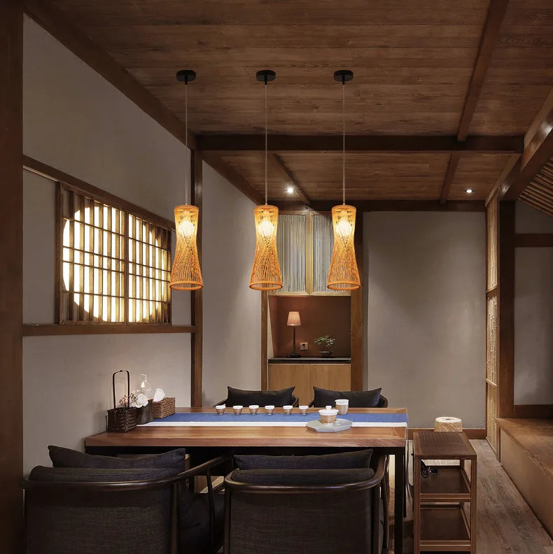 Rattan Pendant Chandelier