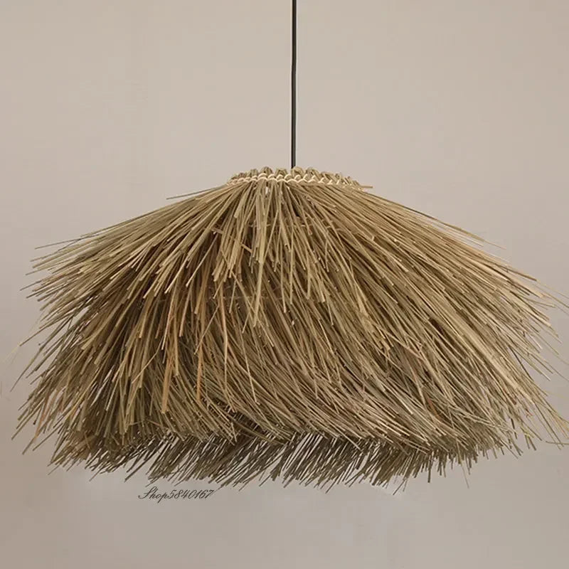 Wabi-Sabi Rattan Pendant Chandelier